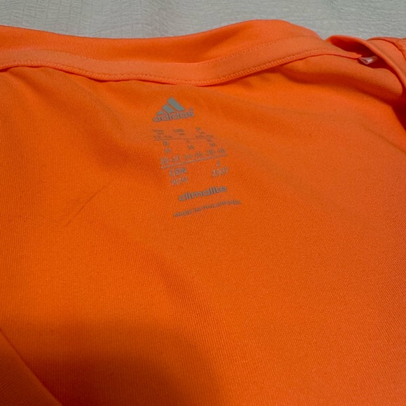 Neon orange Adidas workout top - Picture 3 of 3